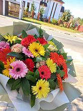 Букет цветов из:  Герберы #REPLACE_PRED# Старолеушковской